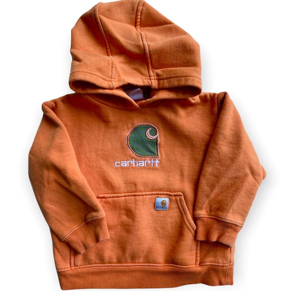 Orange Carhartt Hooded Sweatshirt, 2T